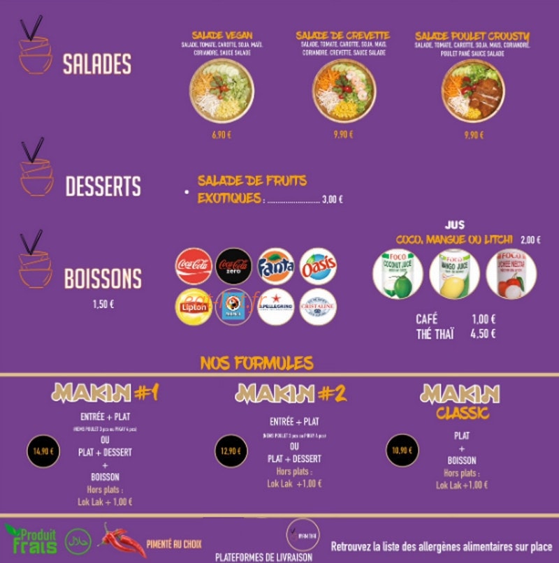 Nyam Thai — carte page 2