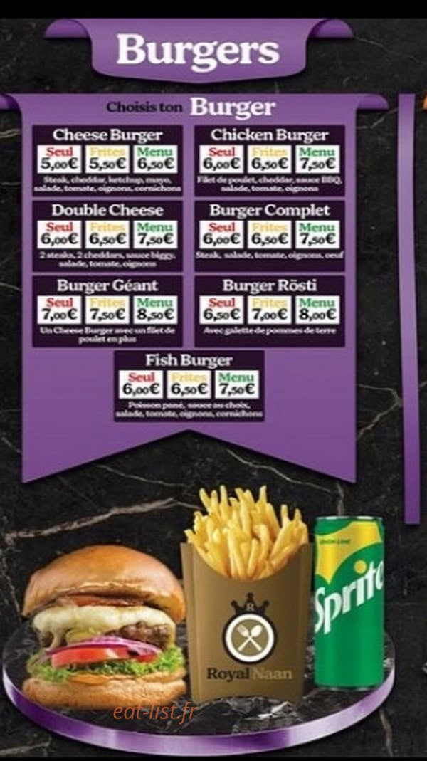 Royal Naan — carte page 2