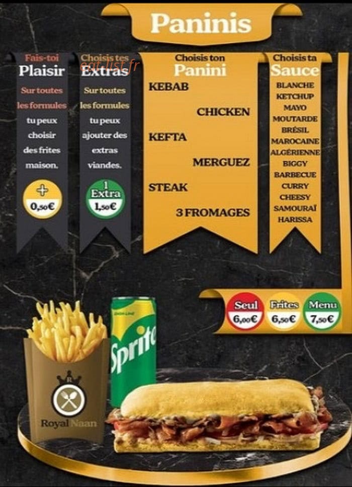 Royal Naan — carte page 6