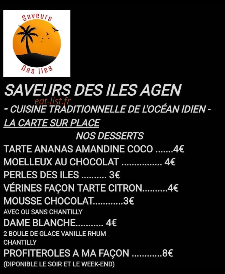 Saveurs des îles — carte page 1