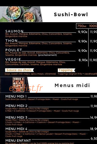 Taiyo Sushi — carte page 5