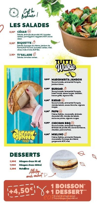 Tutti Pizza — carte page 3
