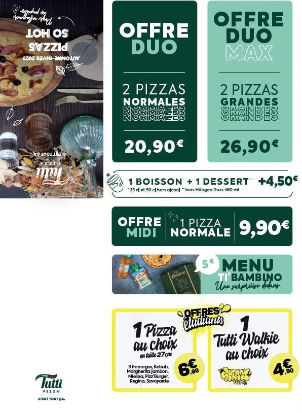 Tutti Pizza — carte page 4