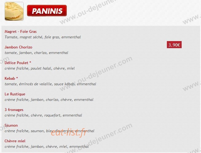 Univers Pizza — carte page 4