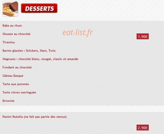 Univers Pizza — carte page 7