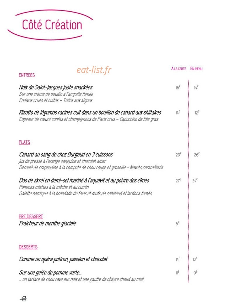Au Bord de la Source — carte page 2