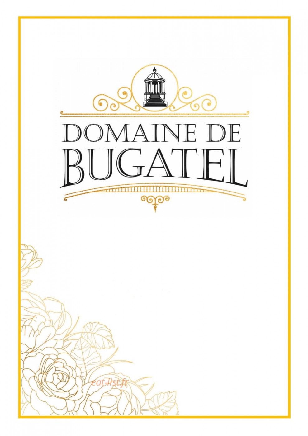 Domaine de Bugatel — carte page 2