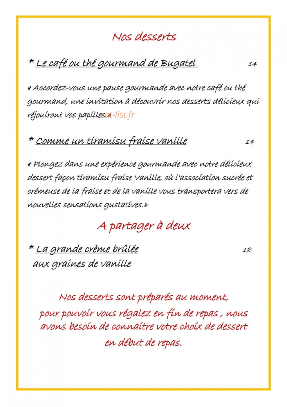 Domaine de Bugatel — carte page 18