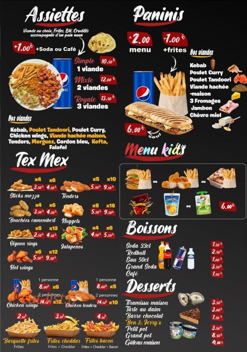 Naan korner — carte page 4