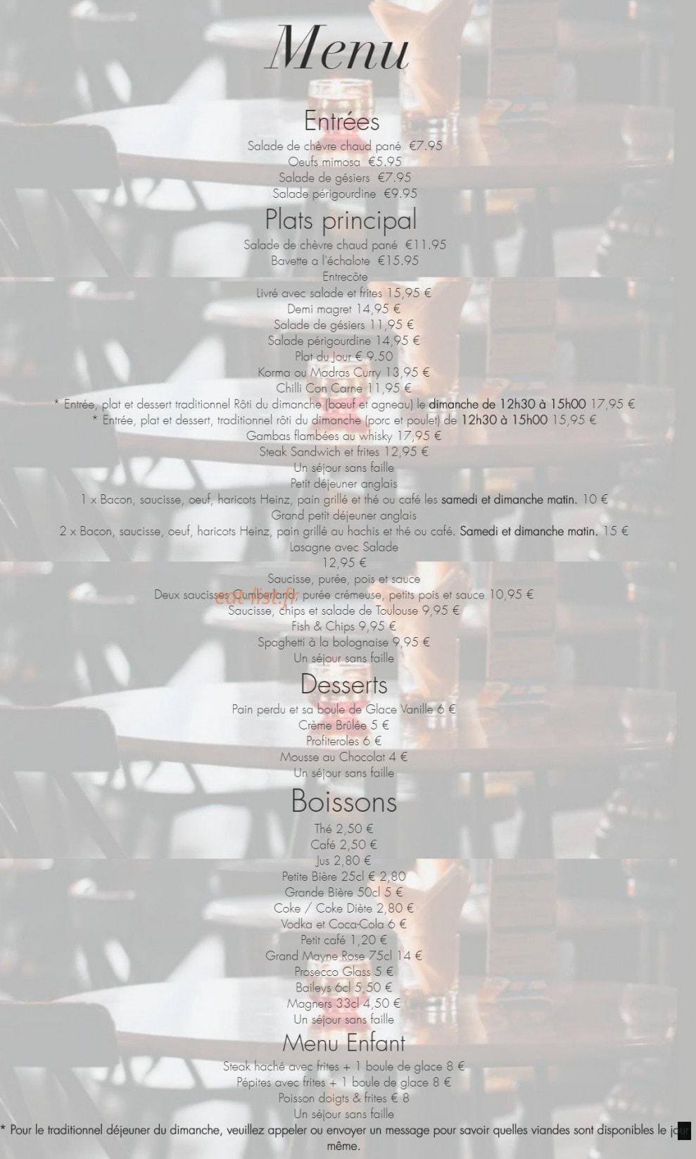 Le Cabri Resort — carte page 1