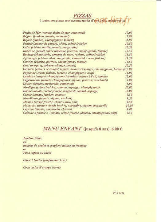 La Grange — carte page 1