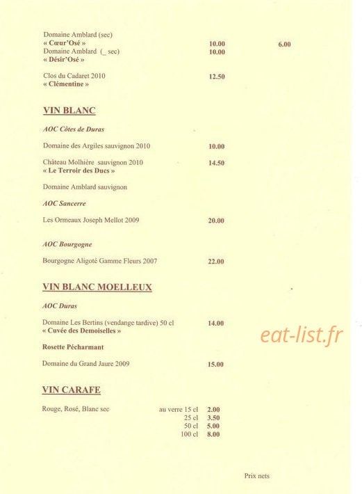 La Grange — carte page 5