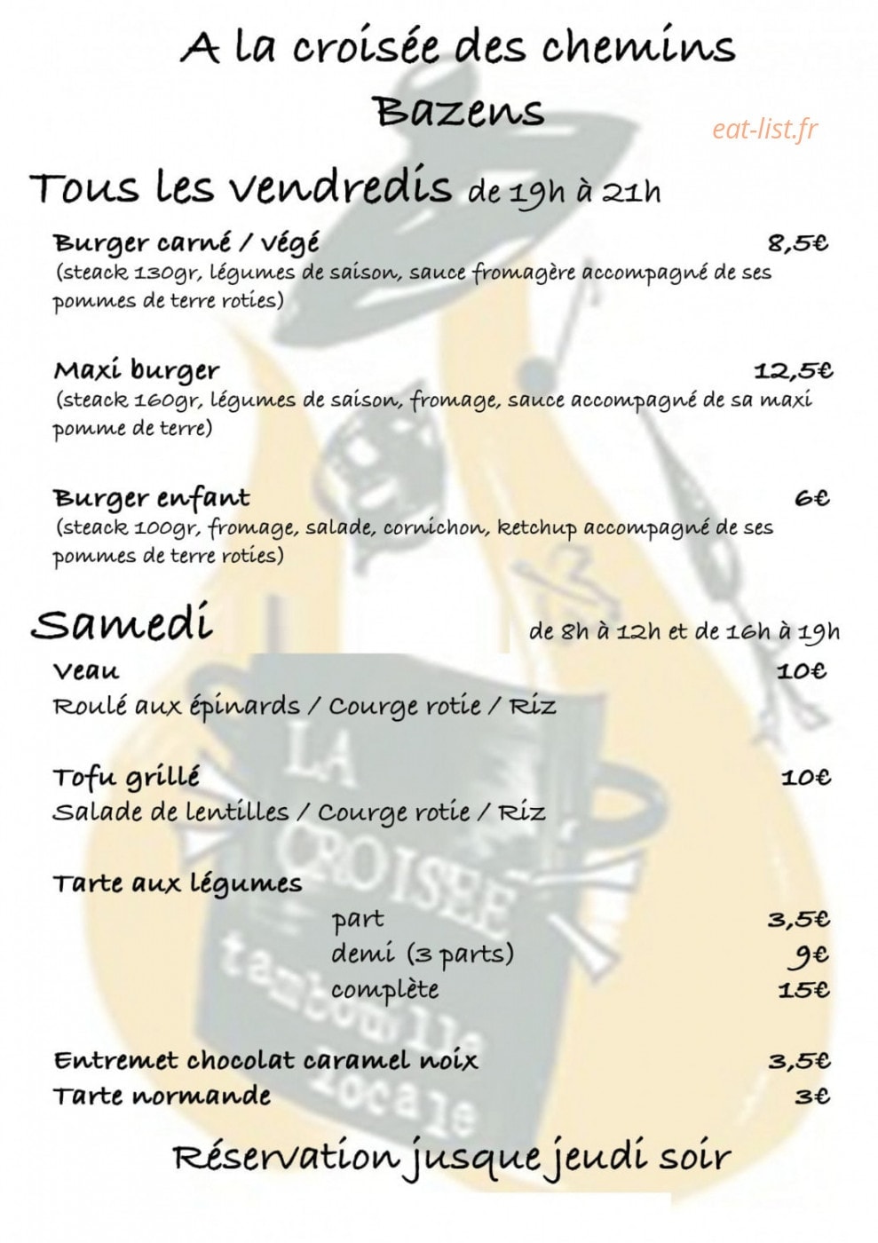 A la croisée des chemins — carte page 1