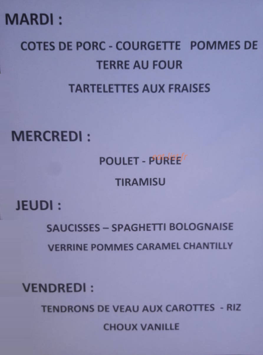 De La Paix — carte page 1