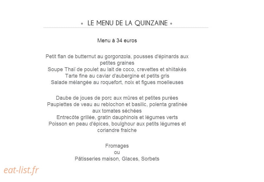 La Maison sur la Place — carte page 3