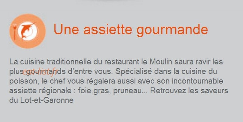 Le Moulin — carte page 1