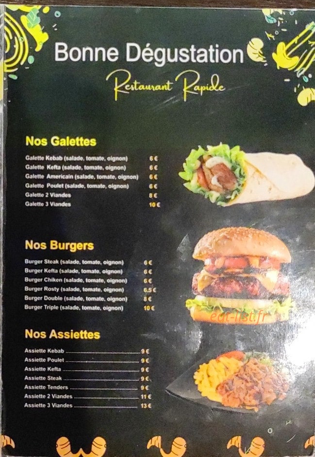 Bonne Dégustation — carte page 2