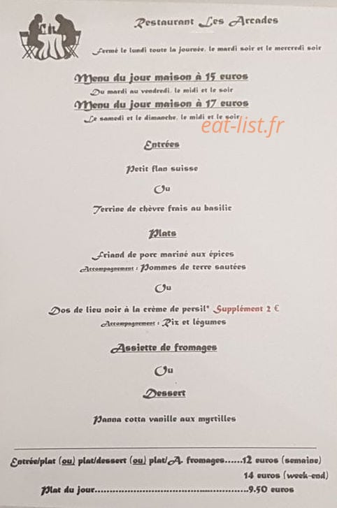 Les Arcades — carte page 2