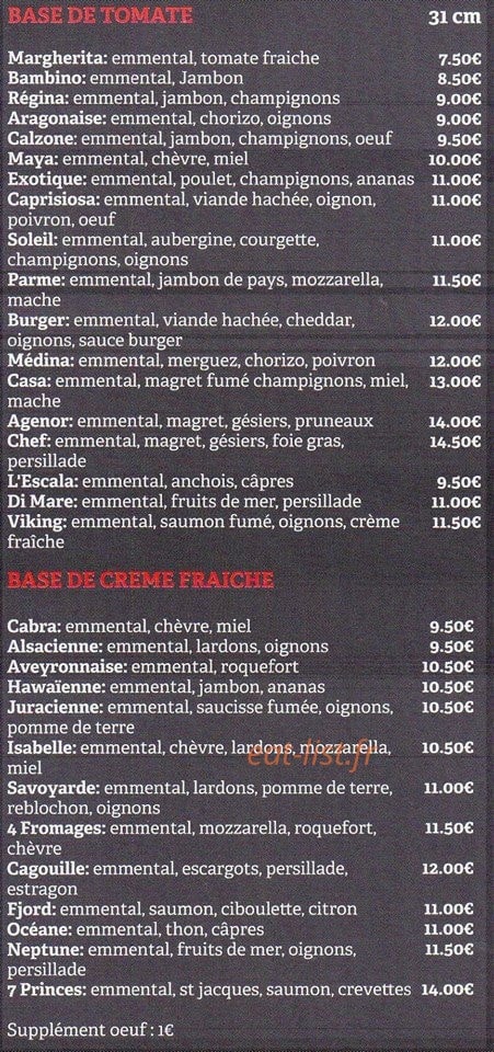Auberge des Sept Princes — carte page 2