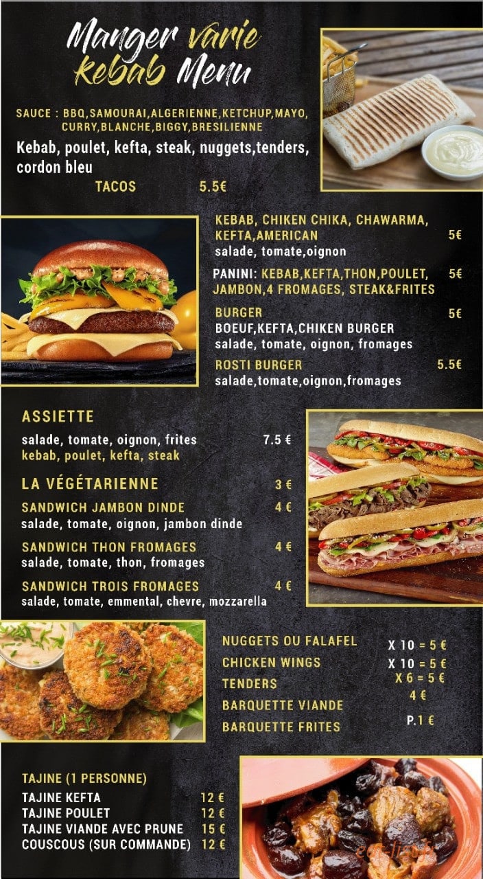 Manger Varie — carte page 1