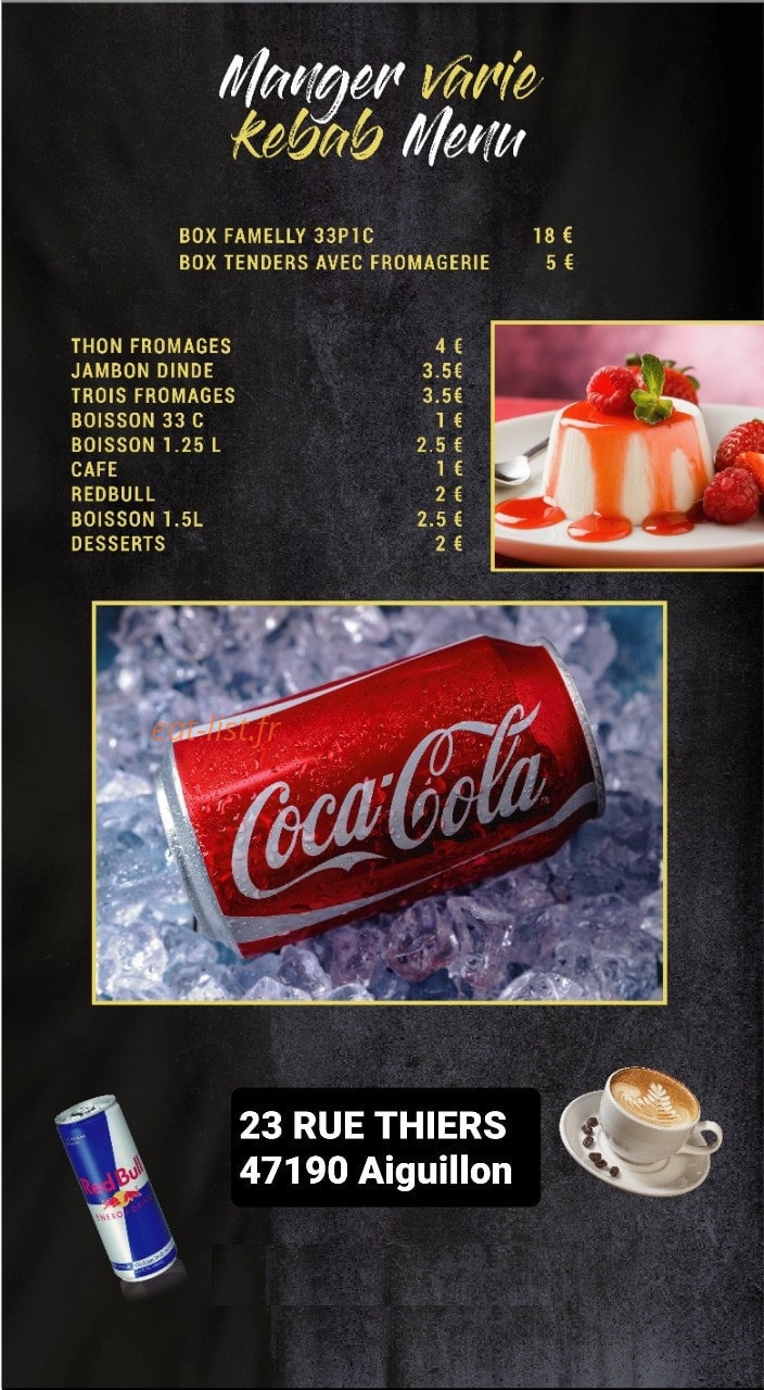 Manger Varie — carte page 2