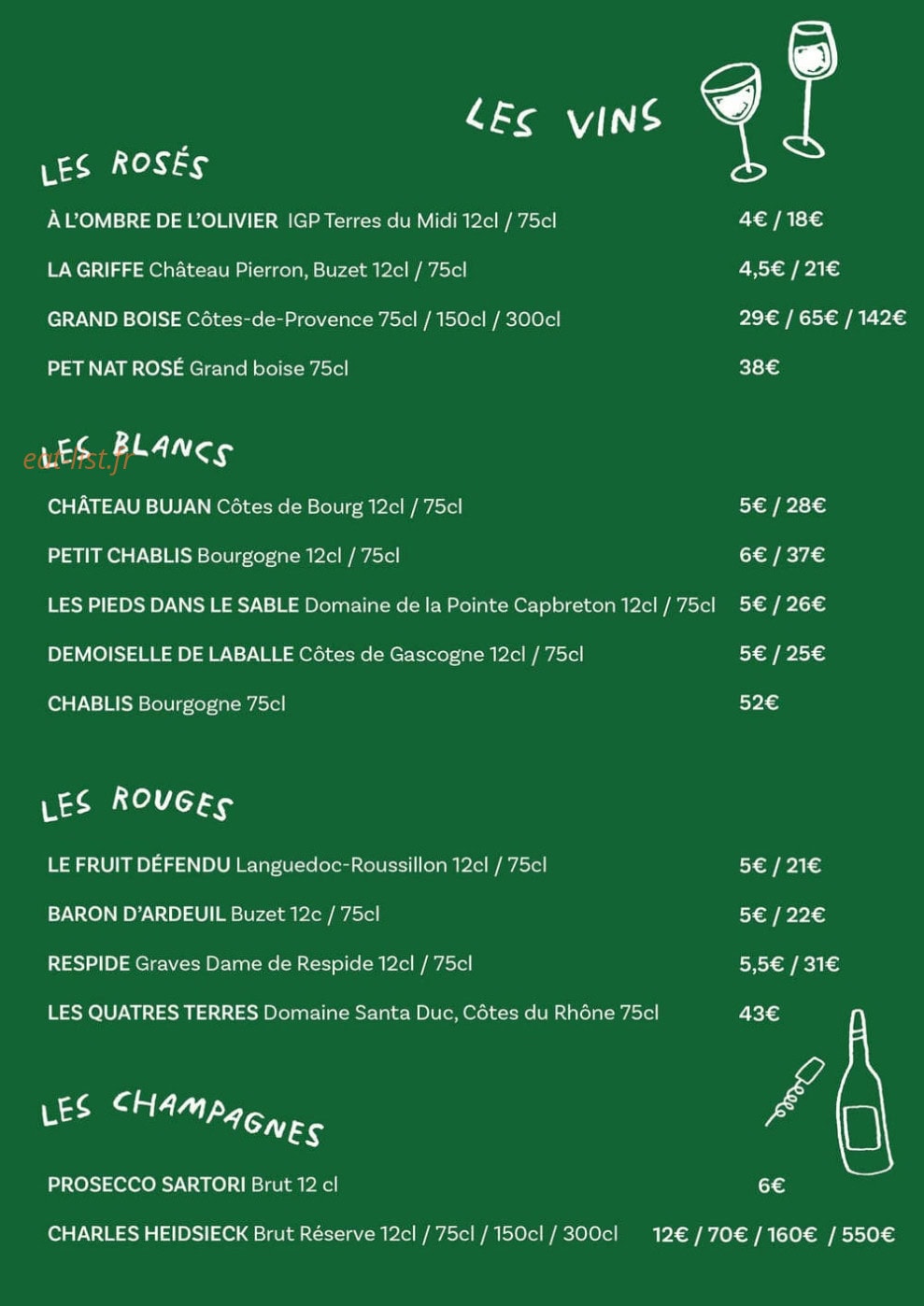 Guinguette Les Frangins — carte page 4