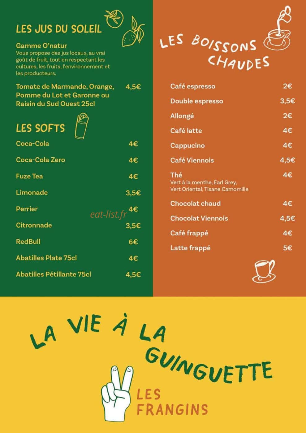 Guinguette Les Frangins — carte page 5