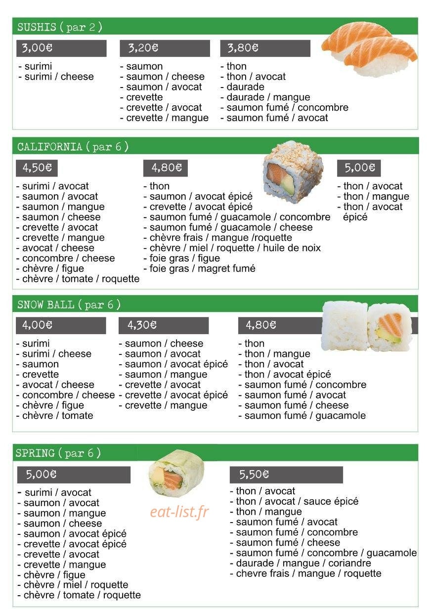 Choux Wasabi — carte page 3