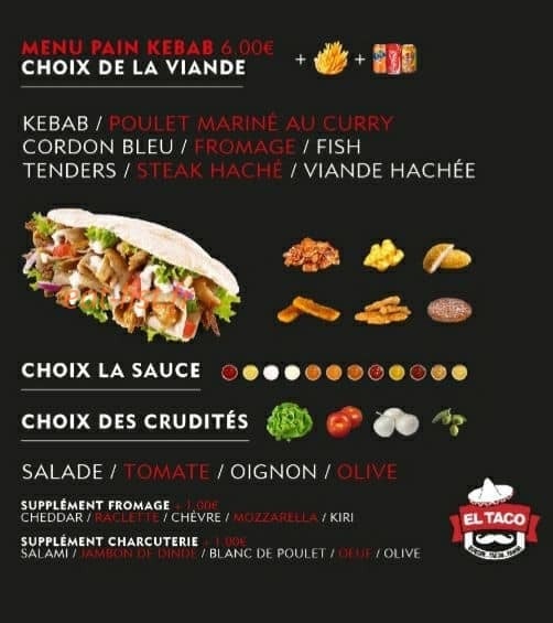 El taco — carte page 2
