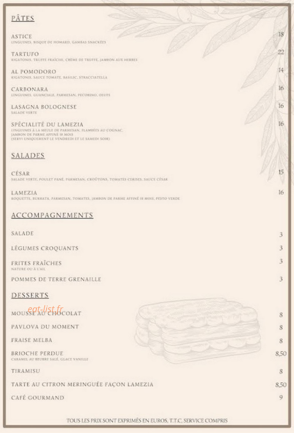 Le Lamezia — carte page 2