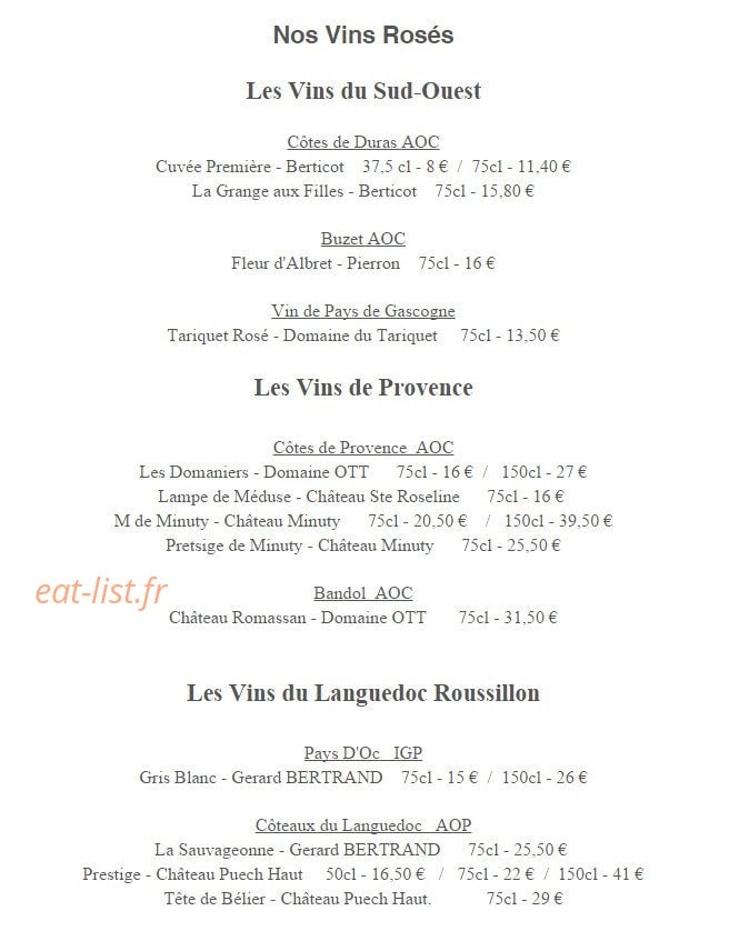 Les Glycines — carte page 10