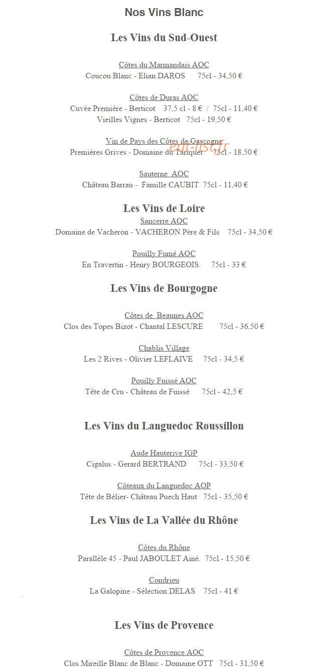 Les Glycines — carte page 9