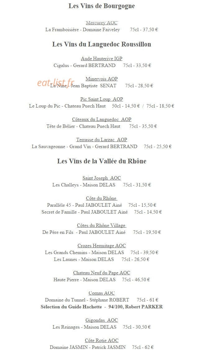 Les Glycines — carte page 7