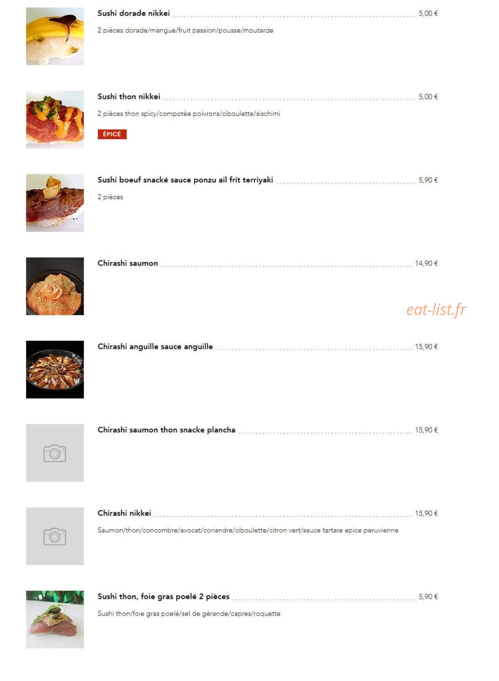 Omakaze — carte page 12