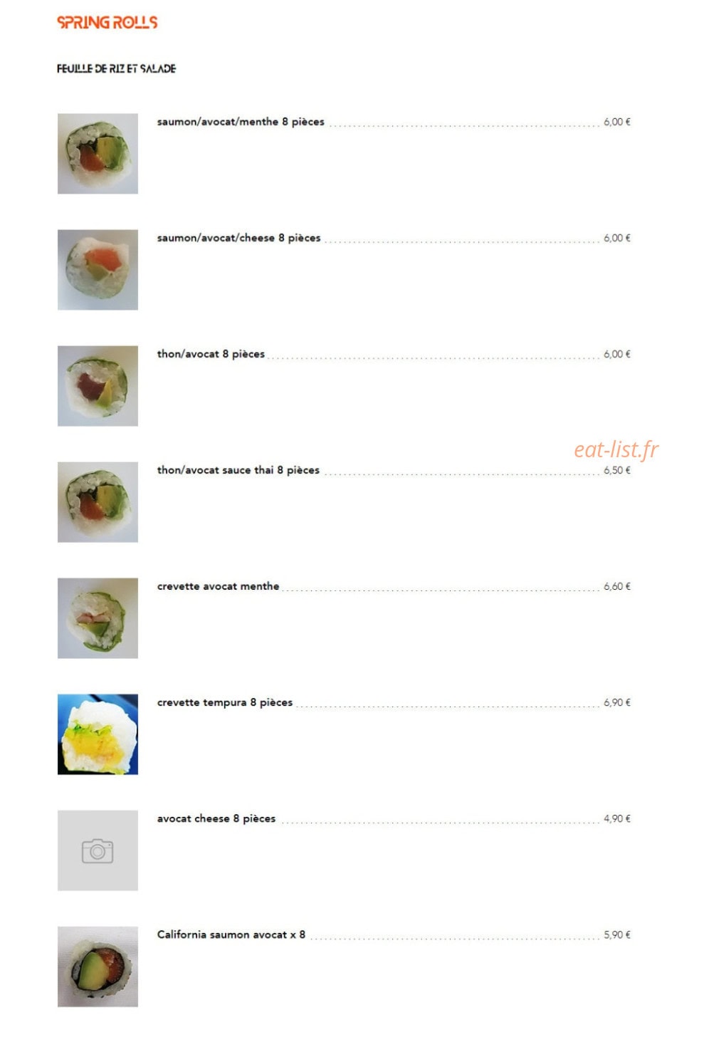 Omakaze — carte page 2