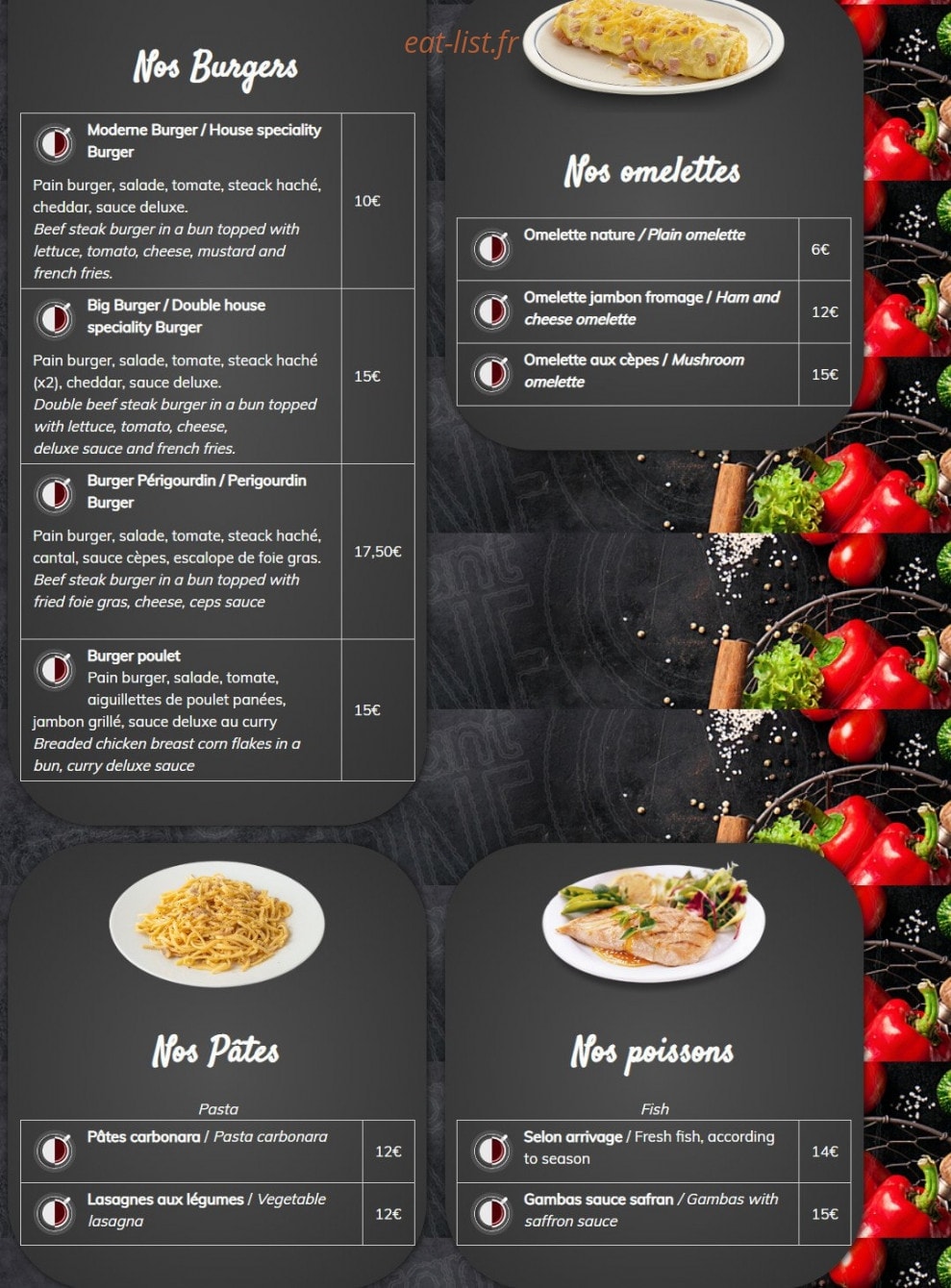 Le Moderne — carte page 2