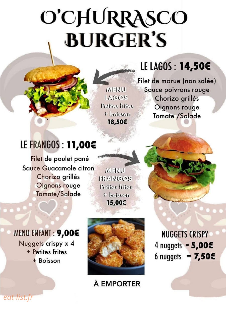 O'churrasco — carte page 1