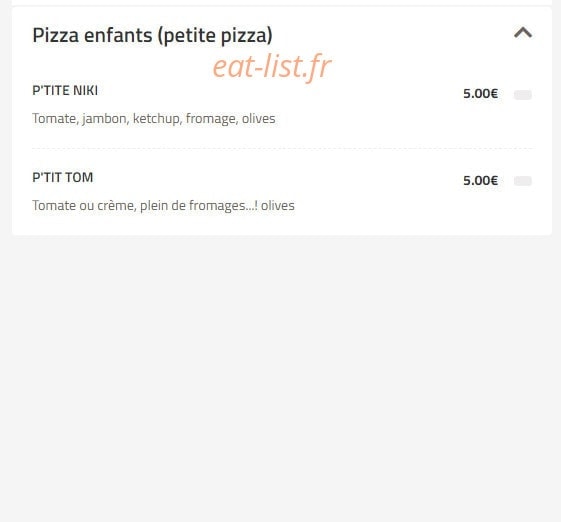 Asta Pizza — carte page 3