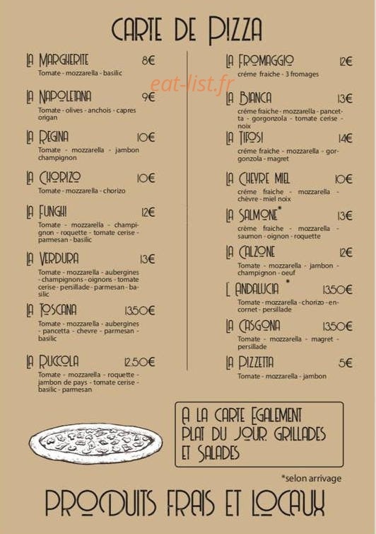 Bar du Commerce — carte page 1