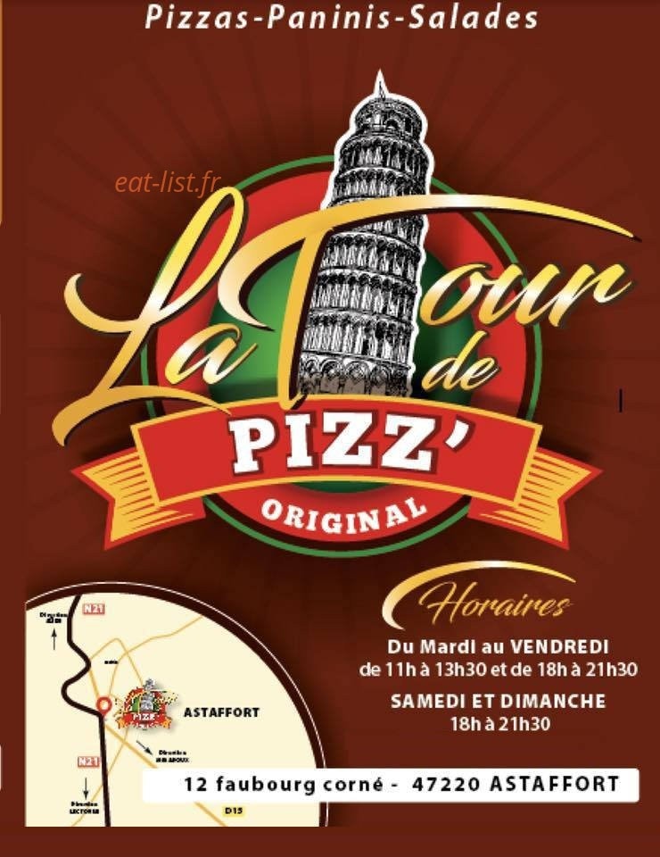La tour de pizz — carte page 1