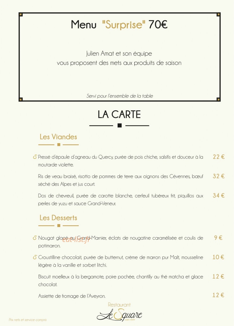 Le Square — carte page 3