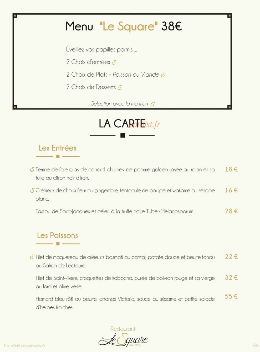 Le Square — carte page 2
