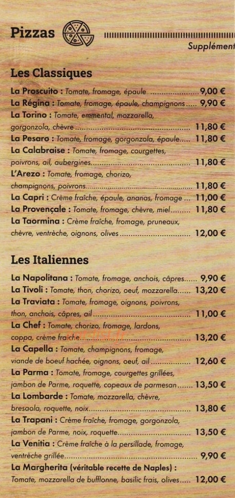 La Vénitia — carte page 1