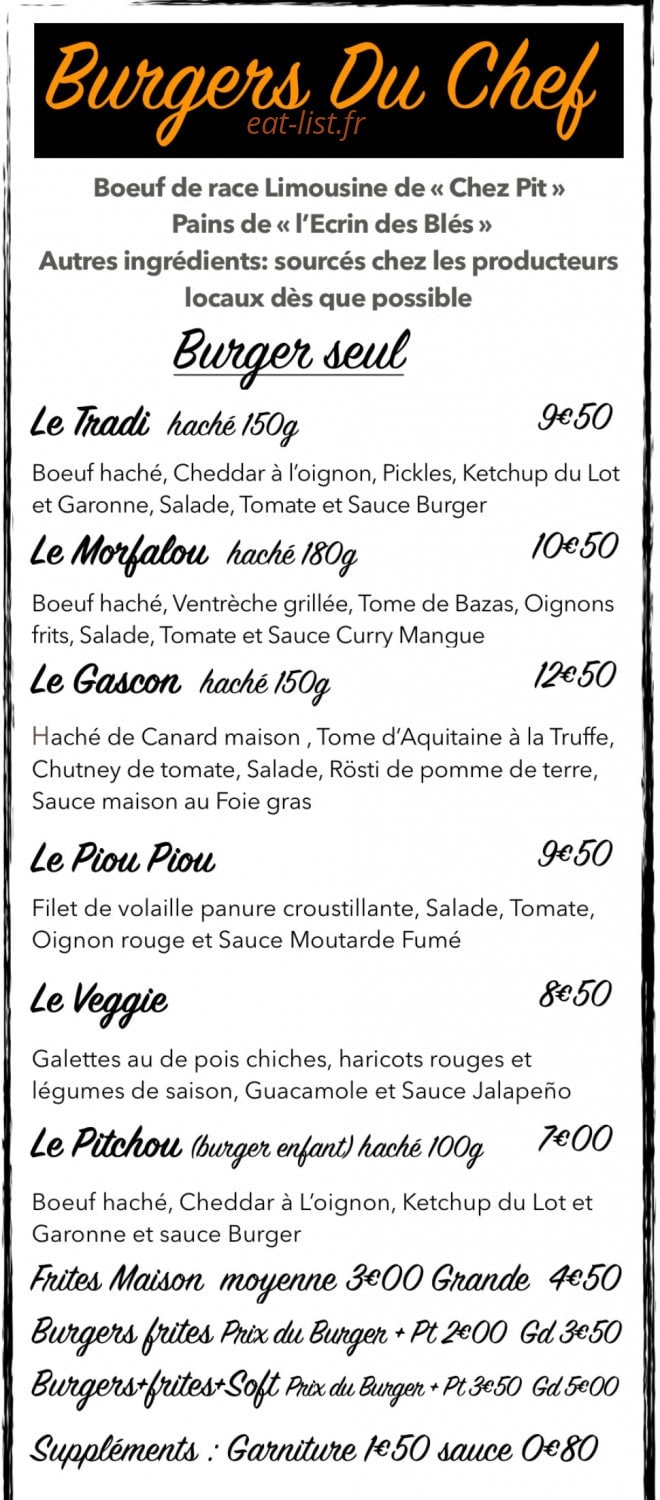 Globe Traiteur Gascon — carte page 4