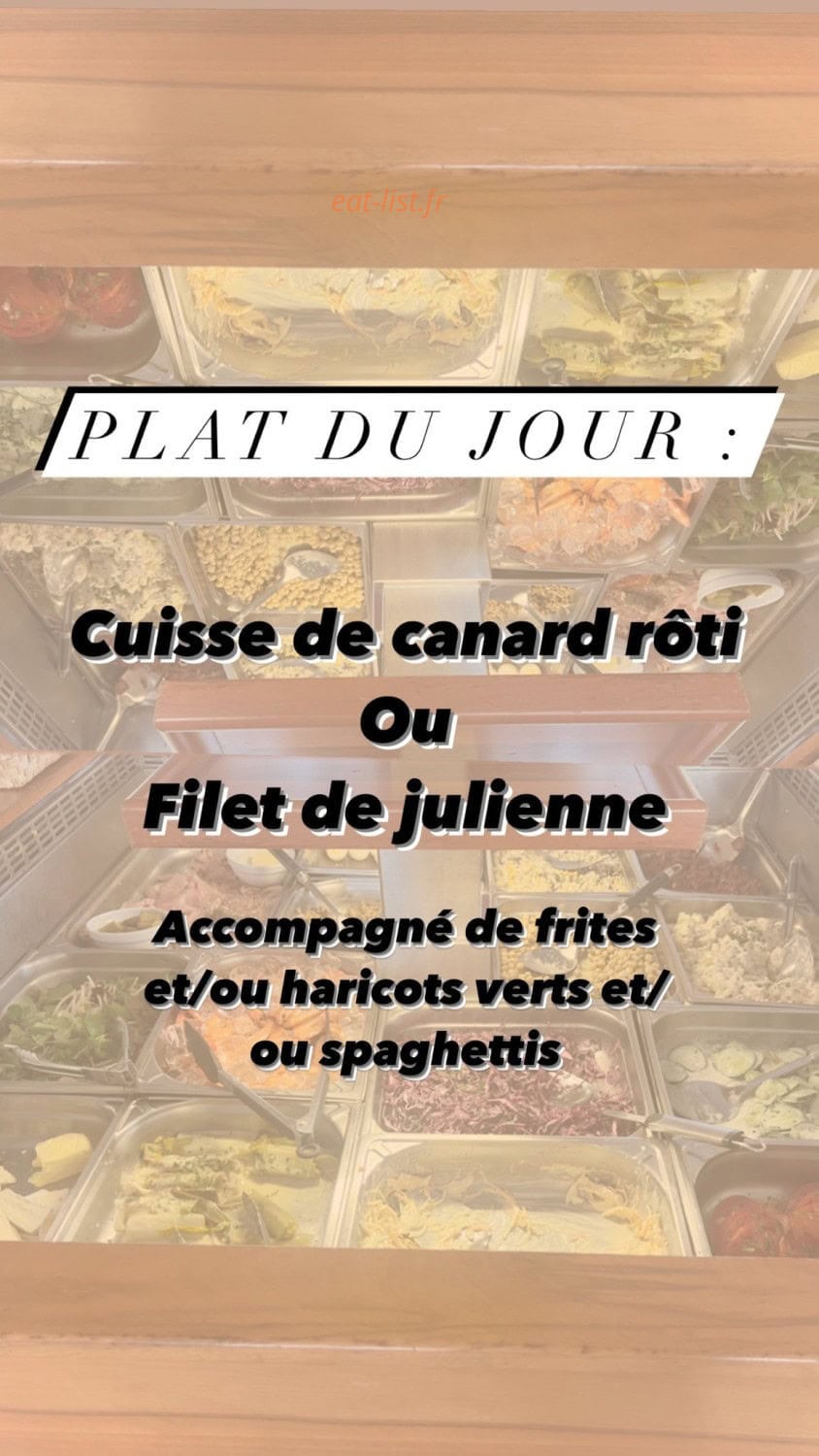 Carte et menu de Les Grilladins à Bon Encontre — Le plat du jour