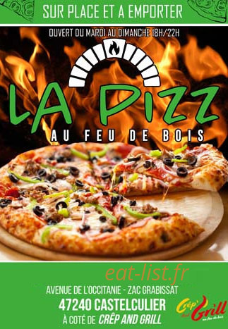 La Pizz au Feu de Bois — carte page 1