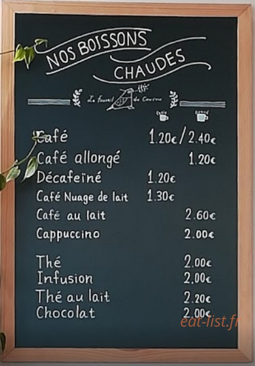 Le Fournil Du Coucou — carte page 1