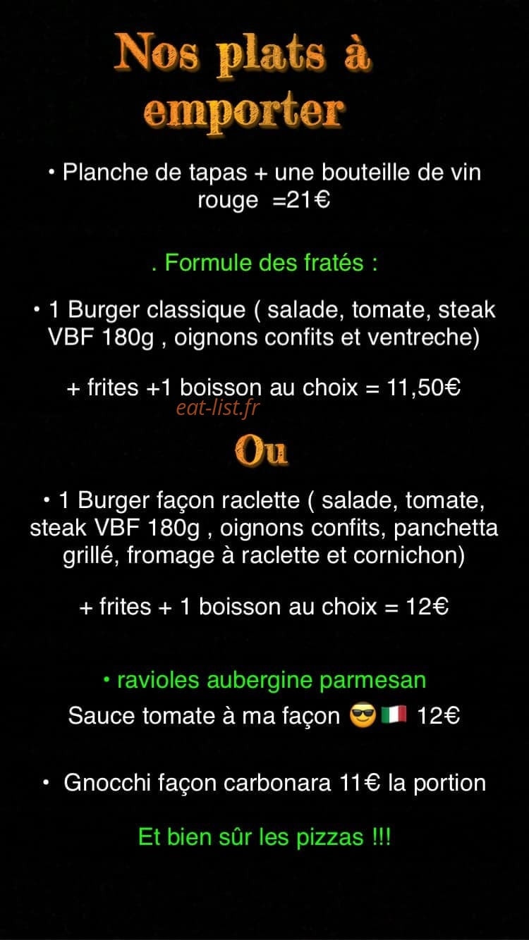 L’entrepote’s — carte page 1