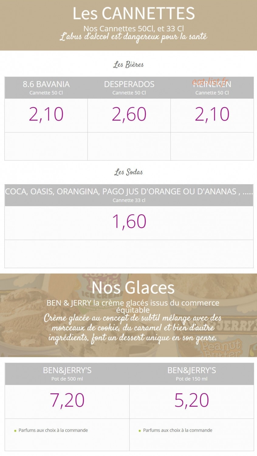 Carnaval Pizza — carte page 4