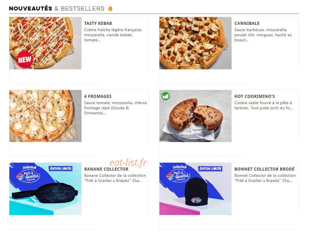 Carte et menu de Domino's à Villeneuve sur Lot — Les nouveautés